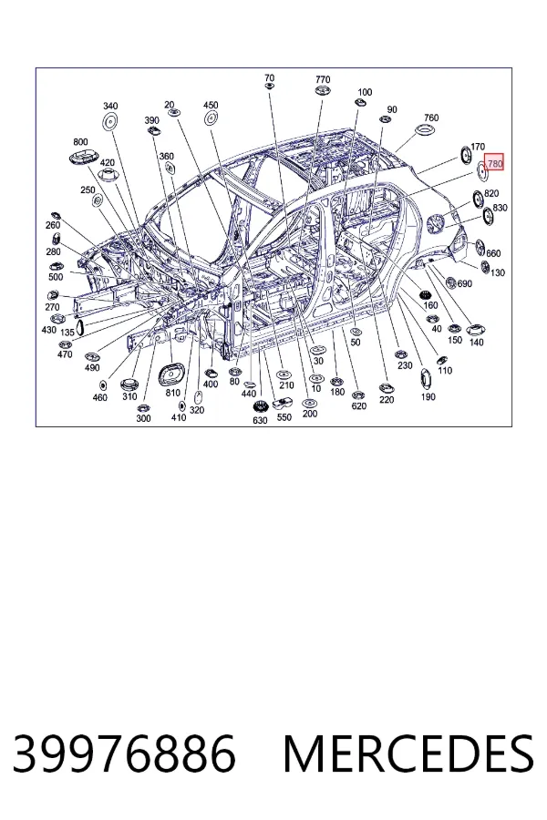  Mercedes A0039976886 цена, от 2.52 USD