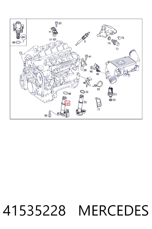 Датчик давления масла 41535228 Mercedes