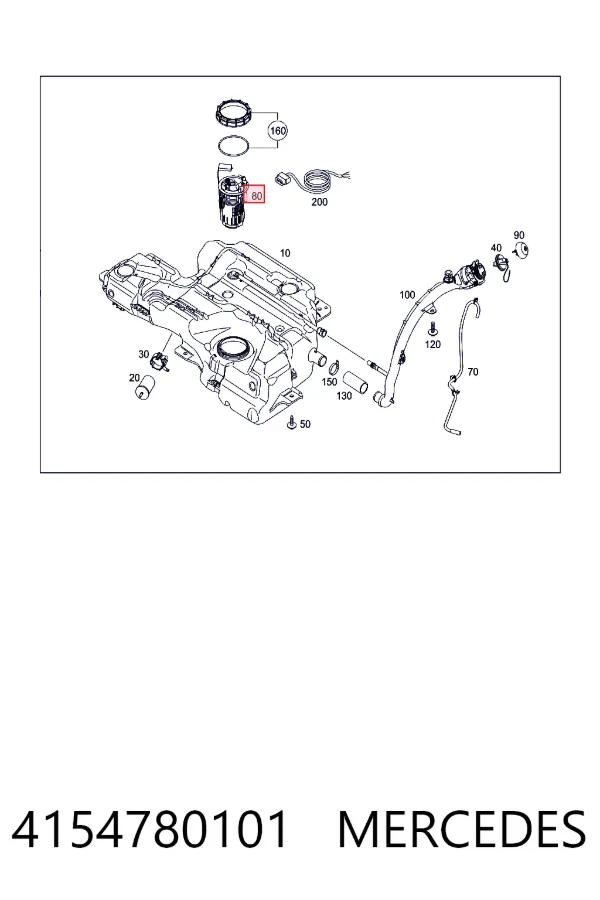 Бензонасос A4154780101 Mercedes