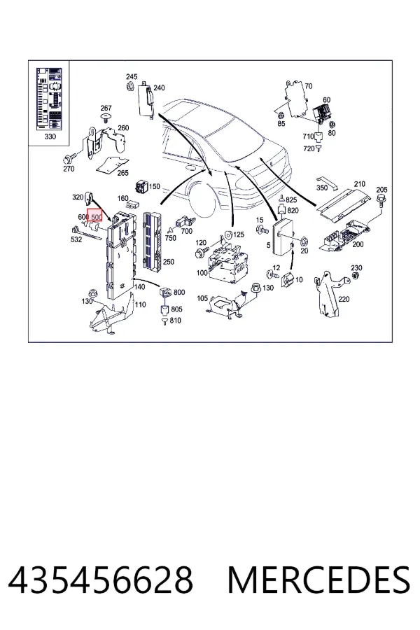  Mercedes A0435456628 цена, от 6.21 USD