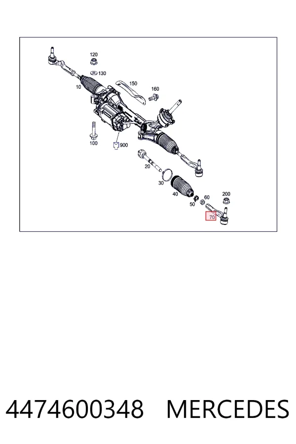 Рулевой наконечник Mercedes A4474600348 цена, от 20.40 USD