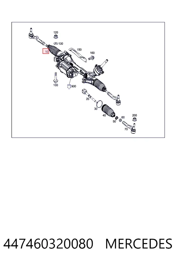 Реечный рулевой механизм Mercedes A4474603200 цена, от 902.74 USD