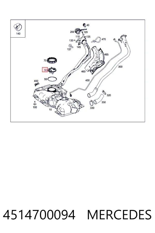 Купить A4514700094 Mercedes Модуль топливного насоса