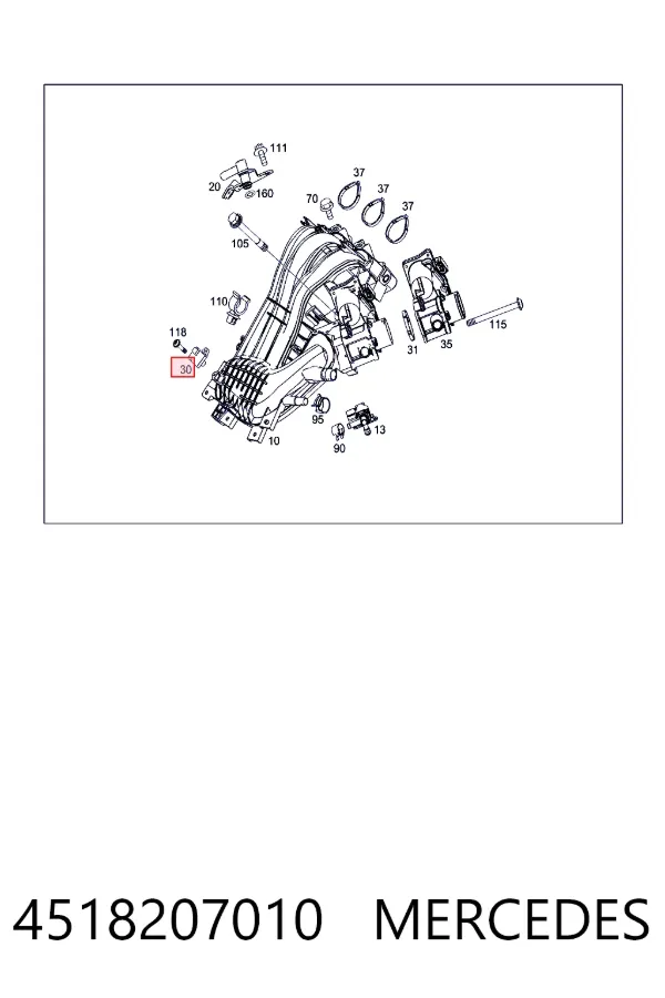 A4518207010 Mercedes Датчик давления воздуха