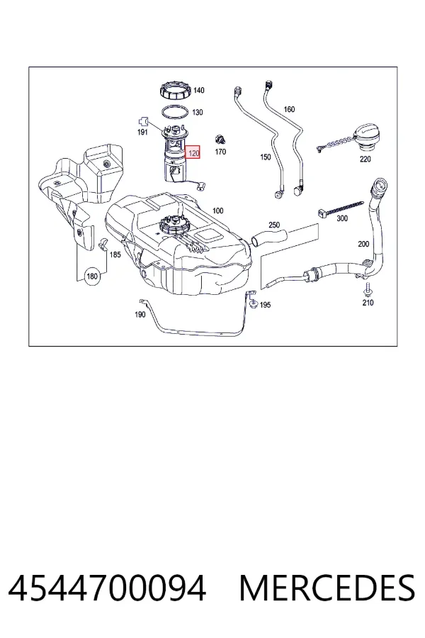 Бензонасос 4544700094 Mercedes
