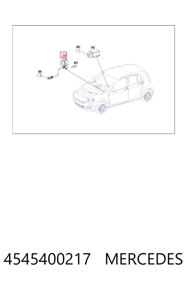 A4545400217 Mercedes Датчик угла поворота руля
