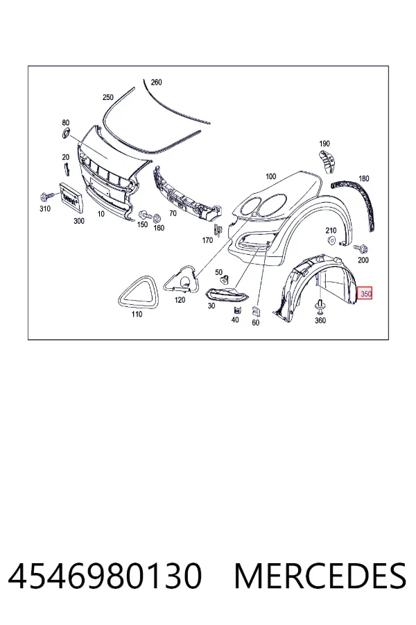 A4546980130 Mercedes 