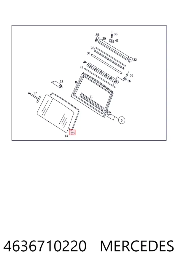 Уплотнитель лобового стекла GS4615P110X Pilkington