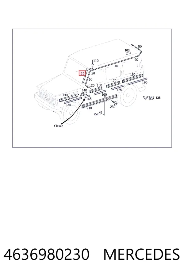  Mercedes A4636980230 цена, от 316.74 USD