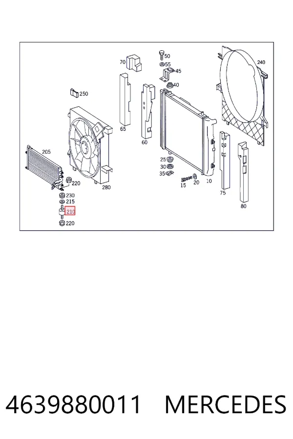  Mercedes A4639880011 цена, от 14.88 USD