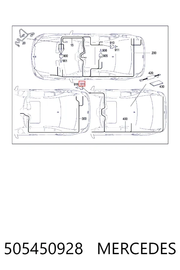 A0505450928 Mercedes 