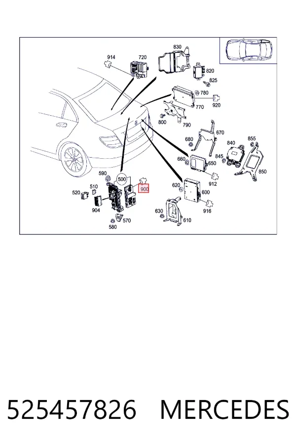  Mercedes A0525457826 цена, от 1.27 USD
