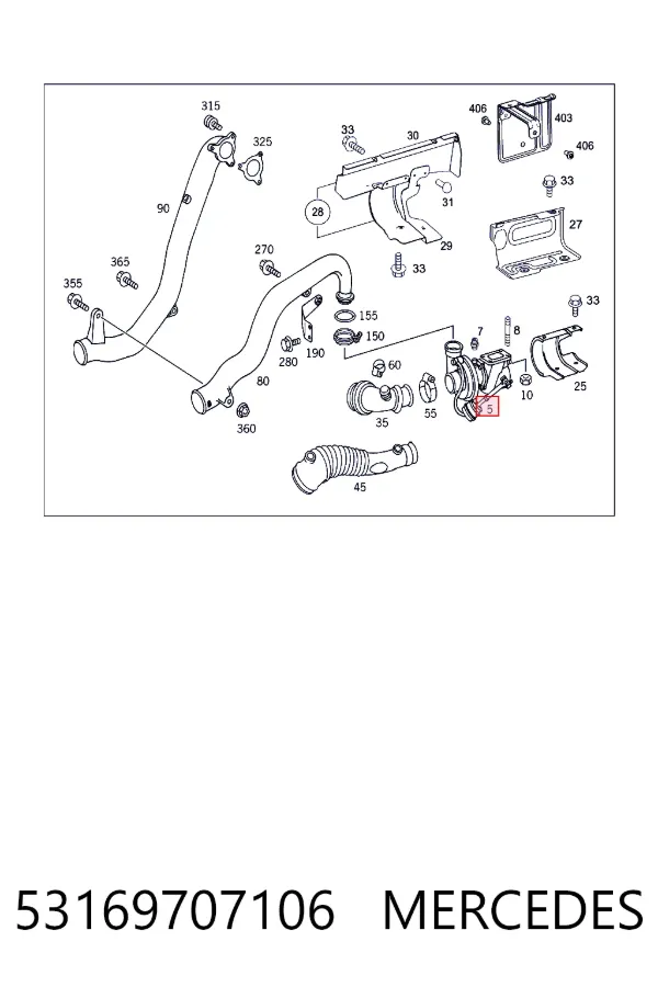 Турбина 53169707106 Mercedes