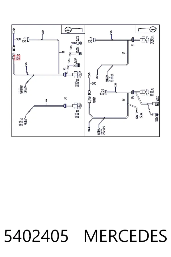 Пин (наконечник) провода Mercedes A0005402405