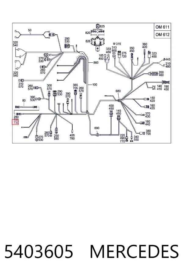  A0005403605 Mercedes