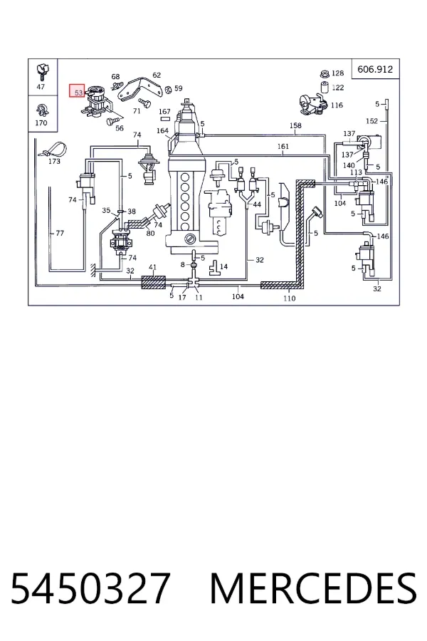 A0005450327 Mercedes Соленоид давления наддува