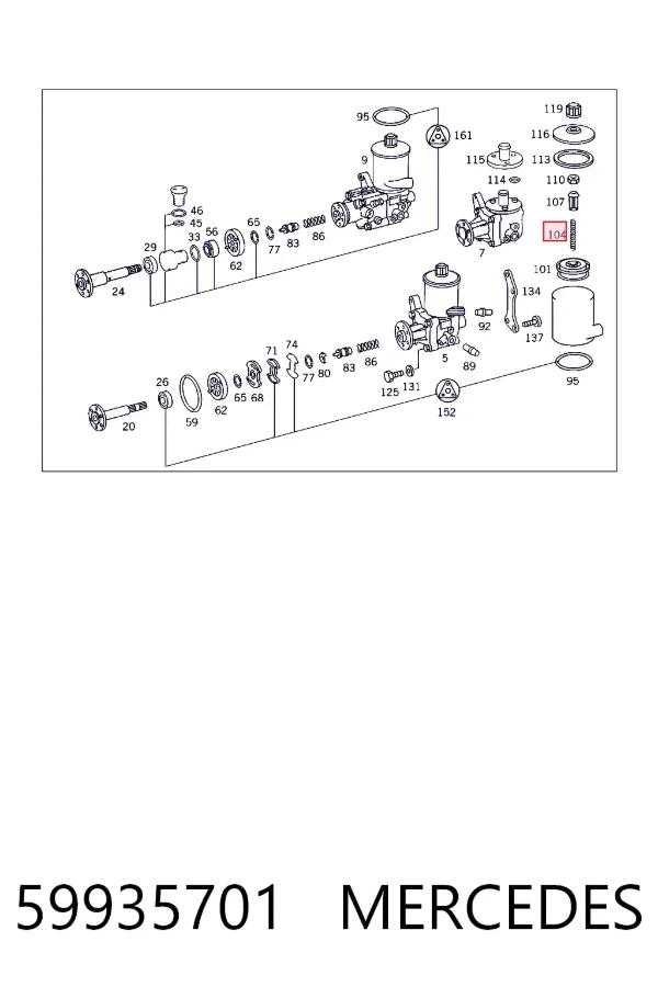 A0059935701 Mercedes 