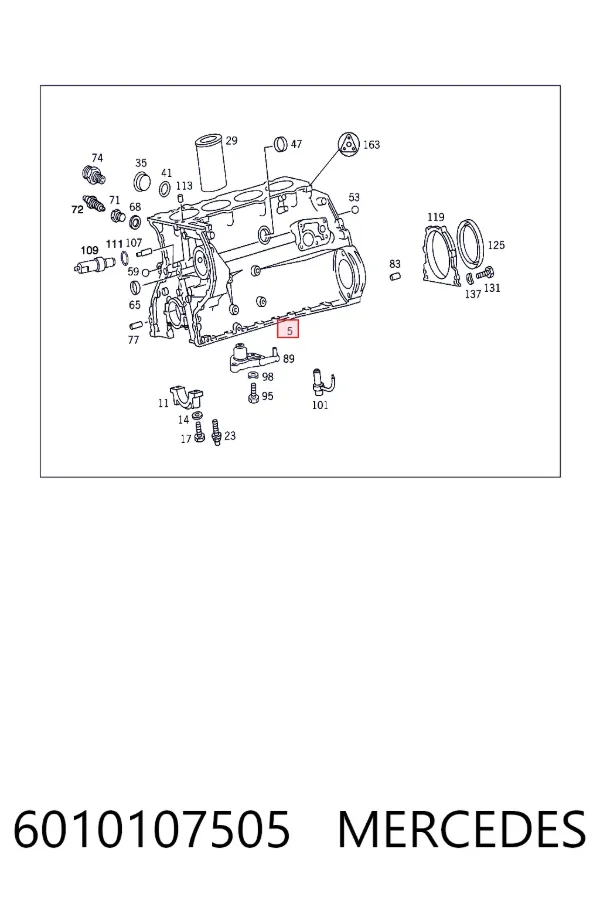 Блок двигателя Mercedes A6010107505 цена, от 190.05 USD