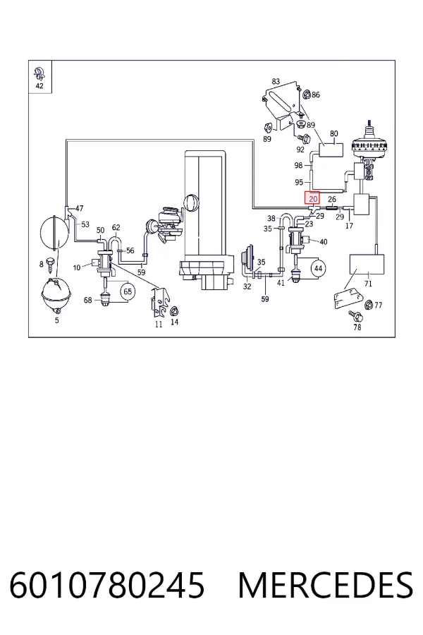Купить A6010780245 Mercedes 
