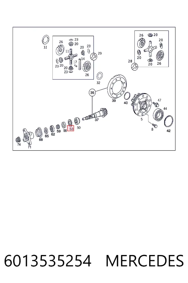 Купить A6013535254 Mercedes 