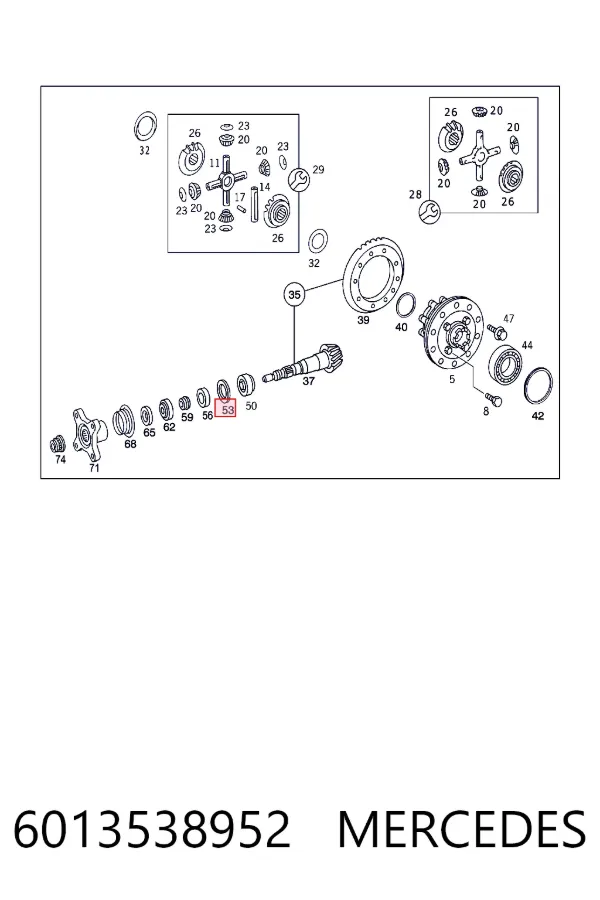  Mercedes A6013538952 цена, от 11.21 USD