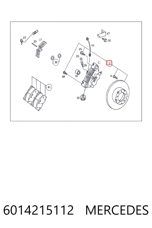 Передние тормозные диски 6014215112 Mercedes