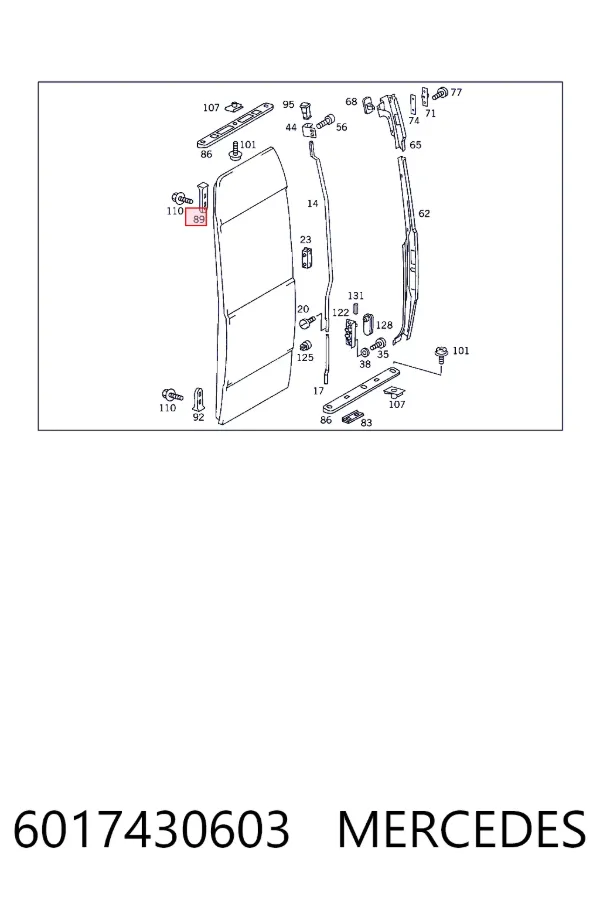 A6017430603 Mercedes 