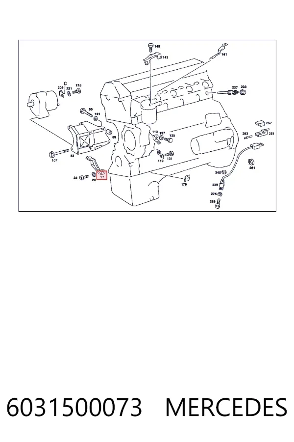  Mercedes A6031500073 цена, от 46.63 USD