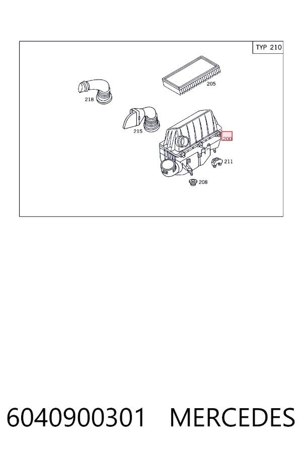 Корпус фильтра 6040900301 Mercedes