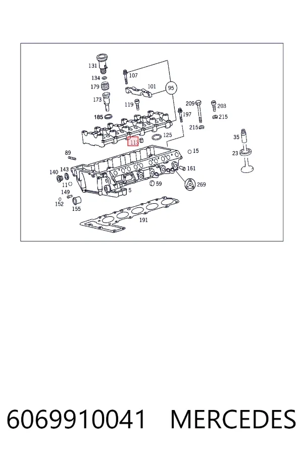A6069910041 Mercedes 