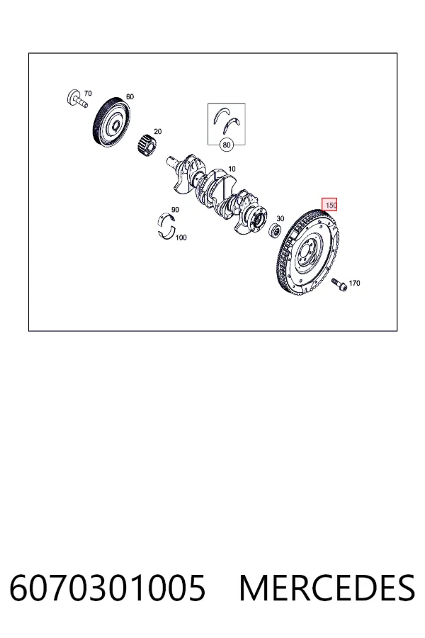 Маховик сцепления Mercedes A6070301005