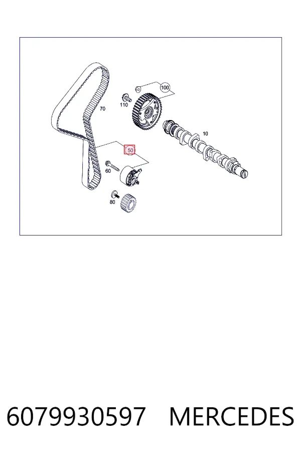 Комплект ГРМ 6079930597 Mercedes
