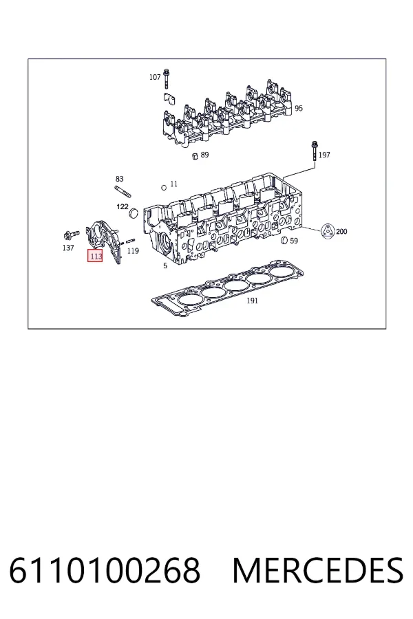 A6110100268 Mercedes 