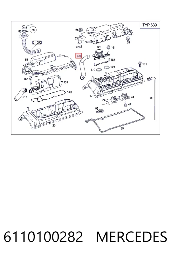 A6110100282 Mercedes 