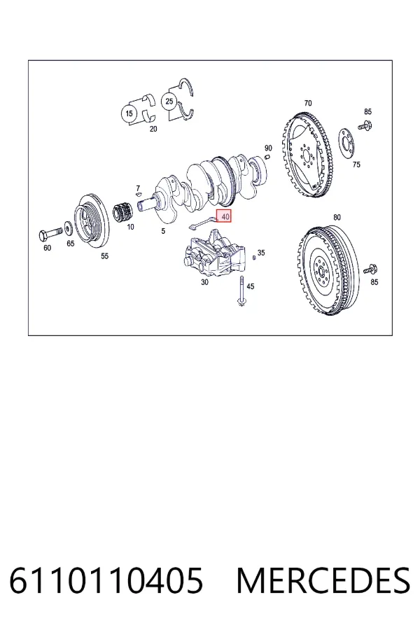 A6110110405 Mercedes 