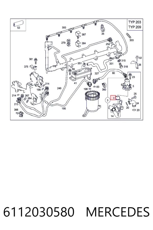 A6112030580 Mercedes 