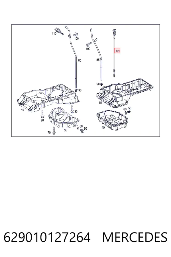 Купить A6290101272 Mercedes Индикатор уровня масла в двигателе