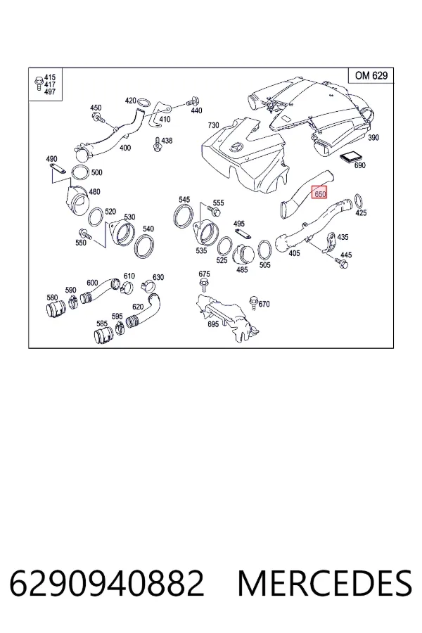 Mercedes A6290940882 цена, от 146.07 USD