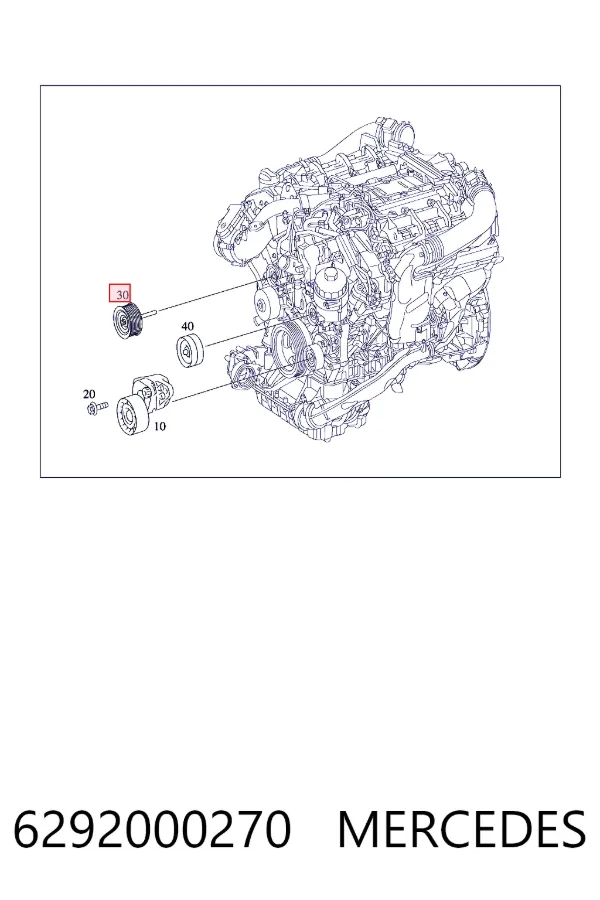 Паразитный ролик 6292000270 Mercedes