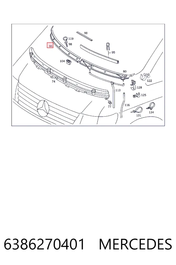  Mercedes A6386270401 цена, от 8.49 USD