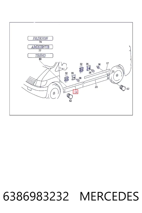 A6386983232 Mercedes 