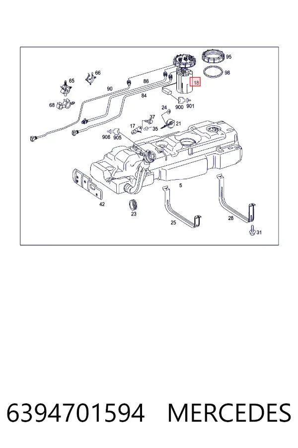 Бензонасос A6394701594 Mercedes