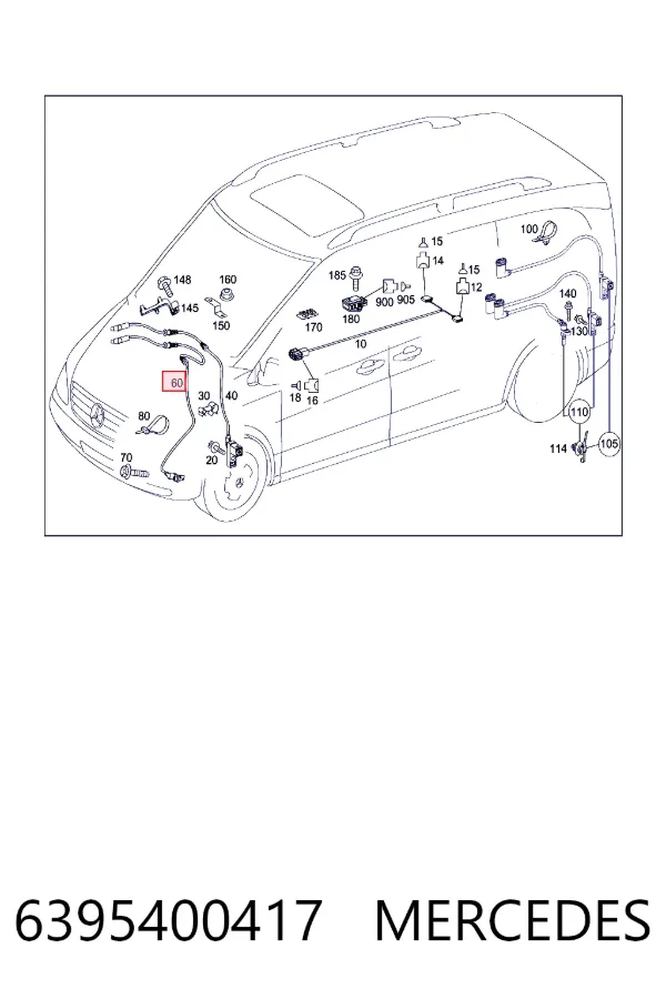 Датчик АБС передний 6395400417 Mercedes