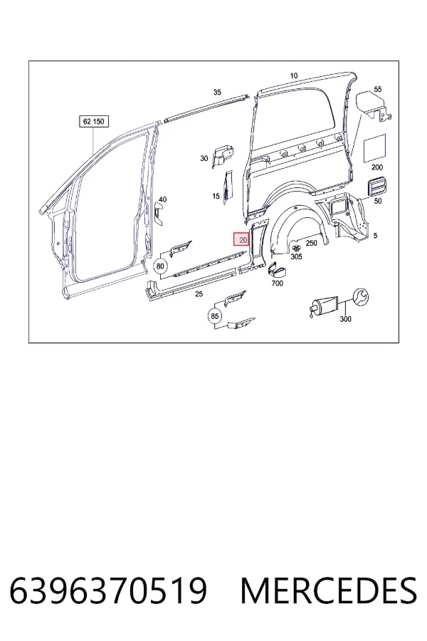 A6396370519 Mercedes 