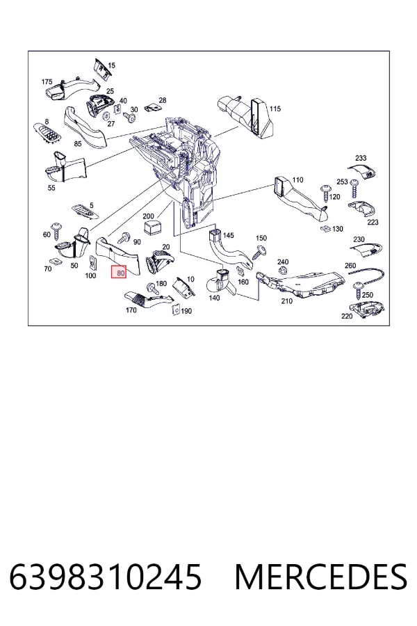  Mercedes A6398310245 цена, от 3.80 USD
