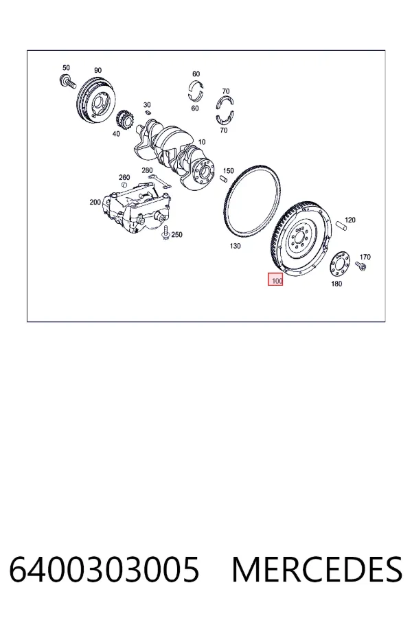 A6400303005 Mercedes Демпферный маховик