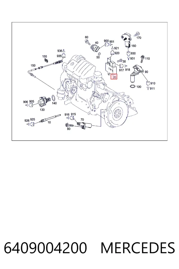 A6409004200 Mercedes Реле свечей накала