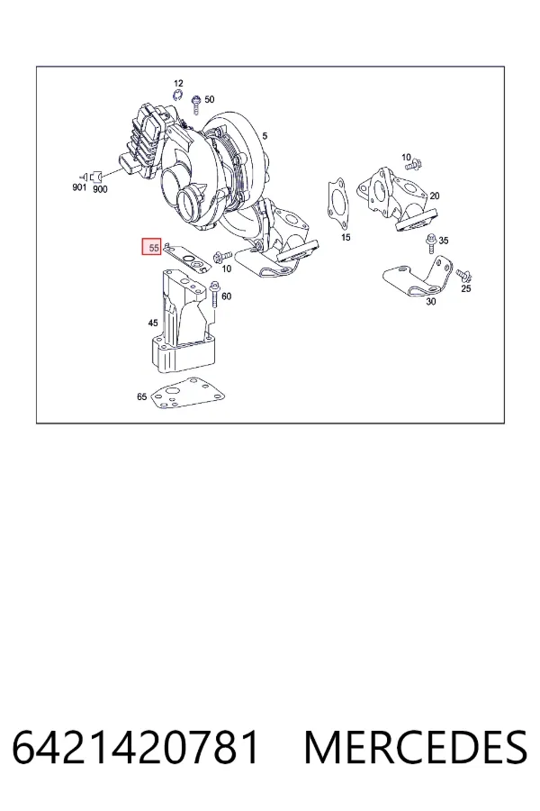 Прокладка компрессора Mercedes A6421420781
