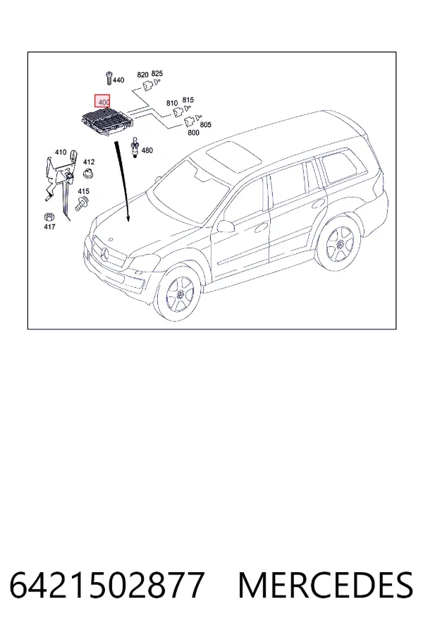 ЭБУ двигателем Mercedes A6421502877 цена, от 4537.5 UAH