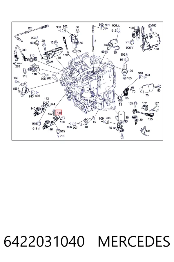  Mercedes A6422031040 цена, от 3.80 USD